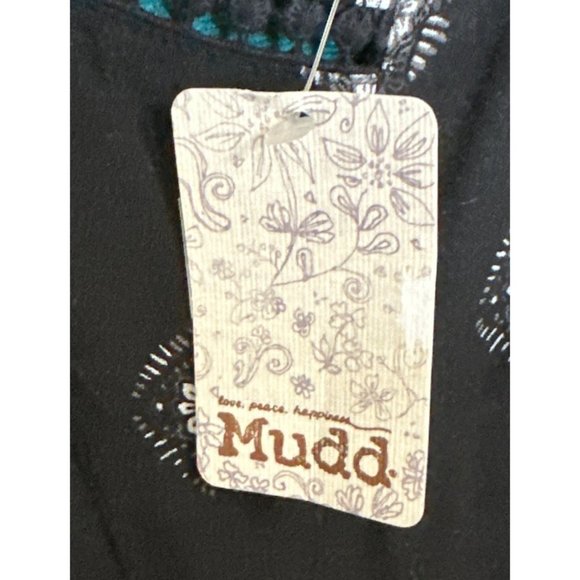 Mudd High Neck Ball Trim Swing Dress Mini/Knee Length 100% Rayon Junior Sz M-NWT - Picture 10 of 16